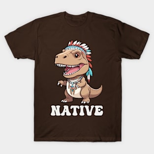 Native American Indigenous Dinosaur T-Shirt